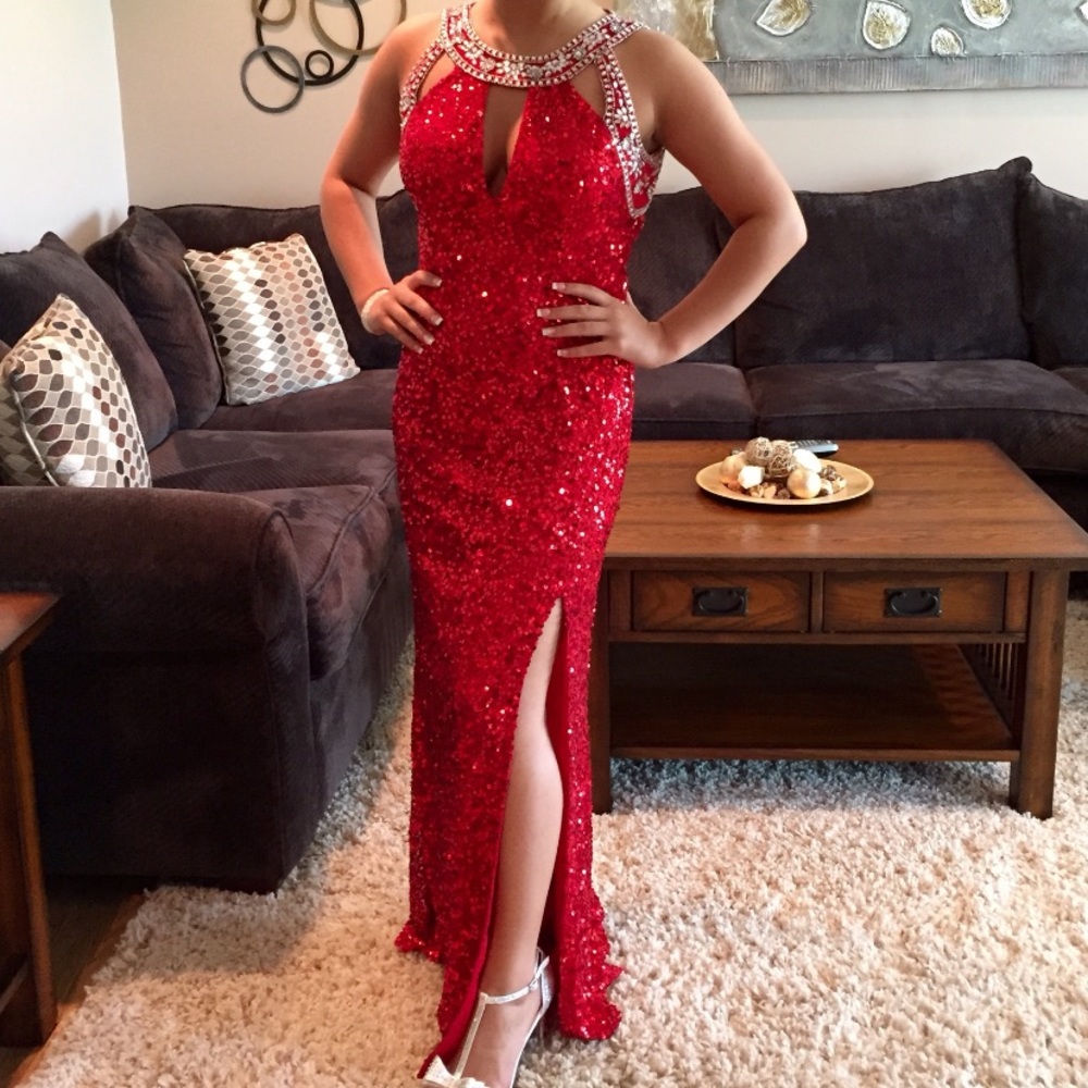 Scala Sequin Prom Dress